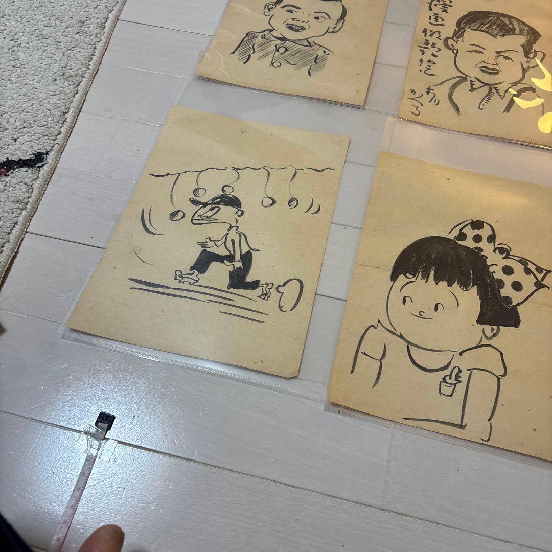 N10360【アンティーク／レア】漫画家:木川かえる 直筆原画おまとめ