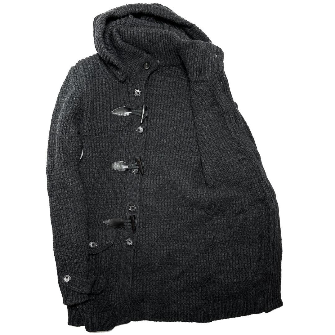 定価13.2万 AKM ENGLISH WOOL KNIT ダッフルコート M