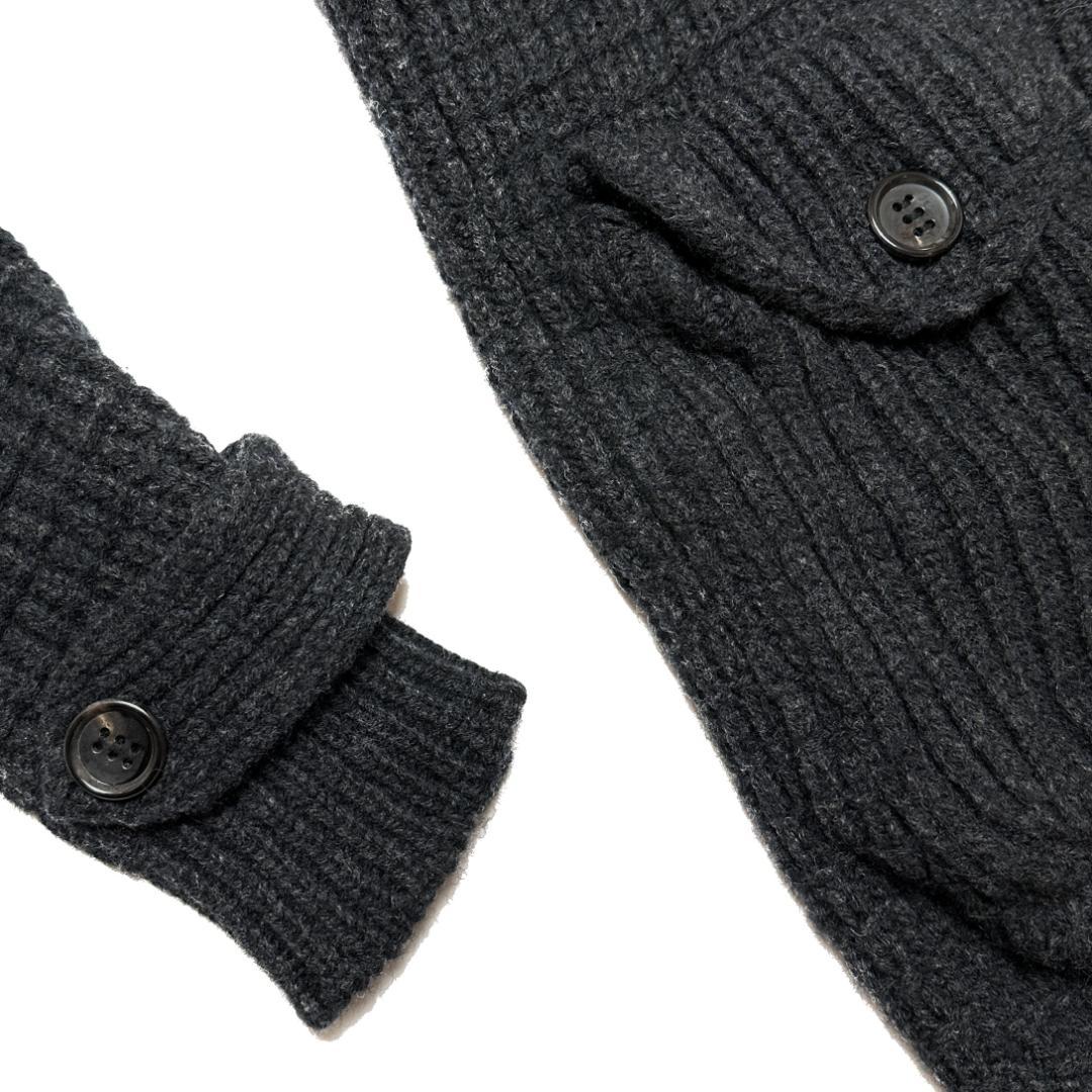 定価13.2万 AKM ENGLISH WOOL KNIT ダッフルコート M