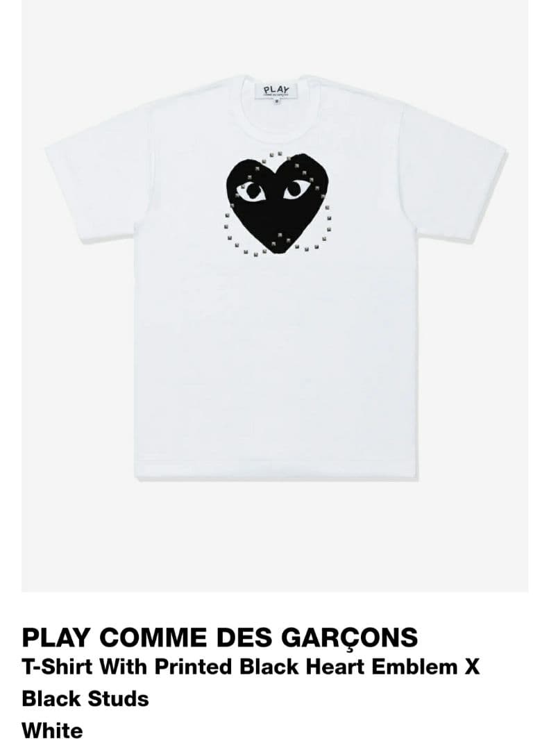 M正規品PLAY COMME DES GARÇONSスタッズハート Tシャツ M