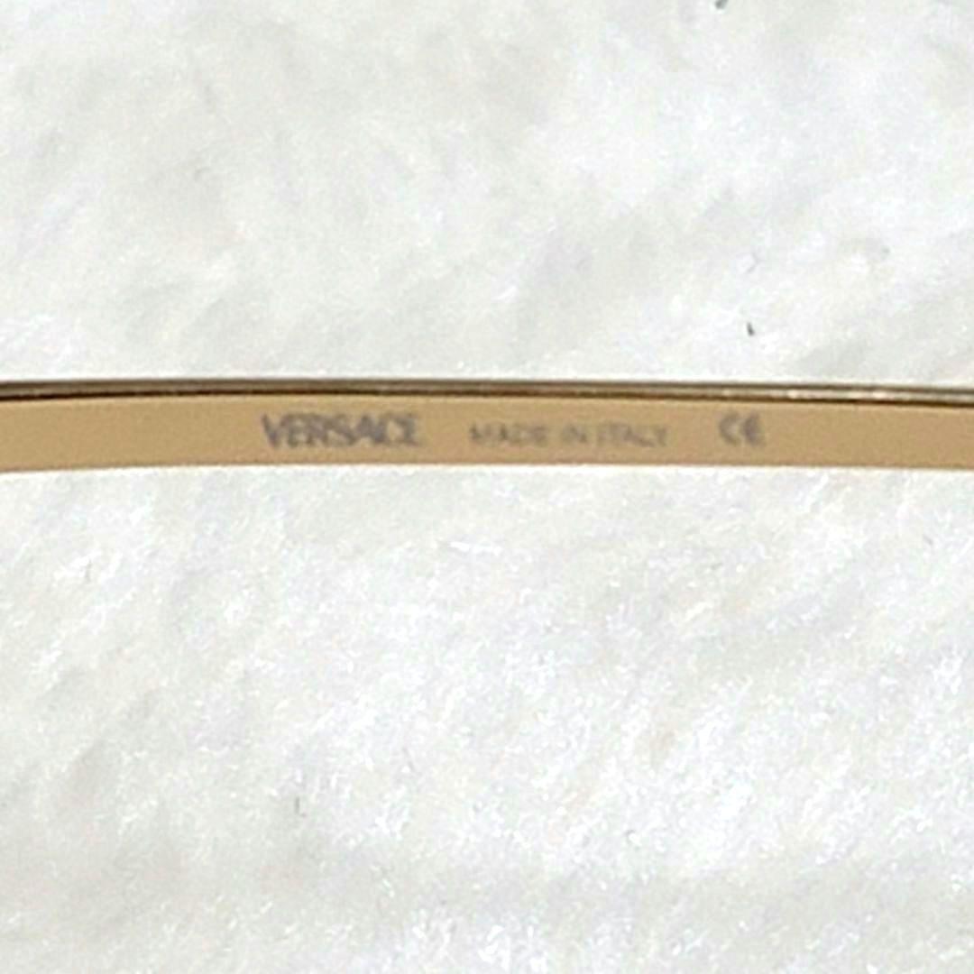 美品 VERSACE サングラス メデューサ グラデーション オレンジ ゴールド