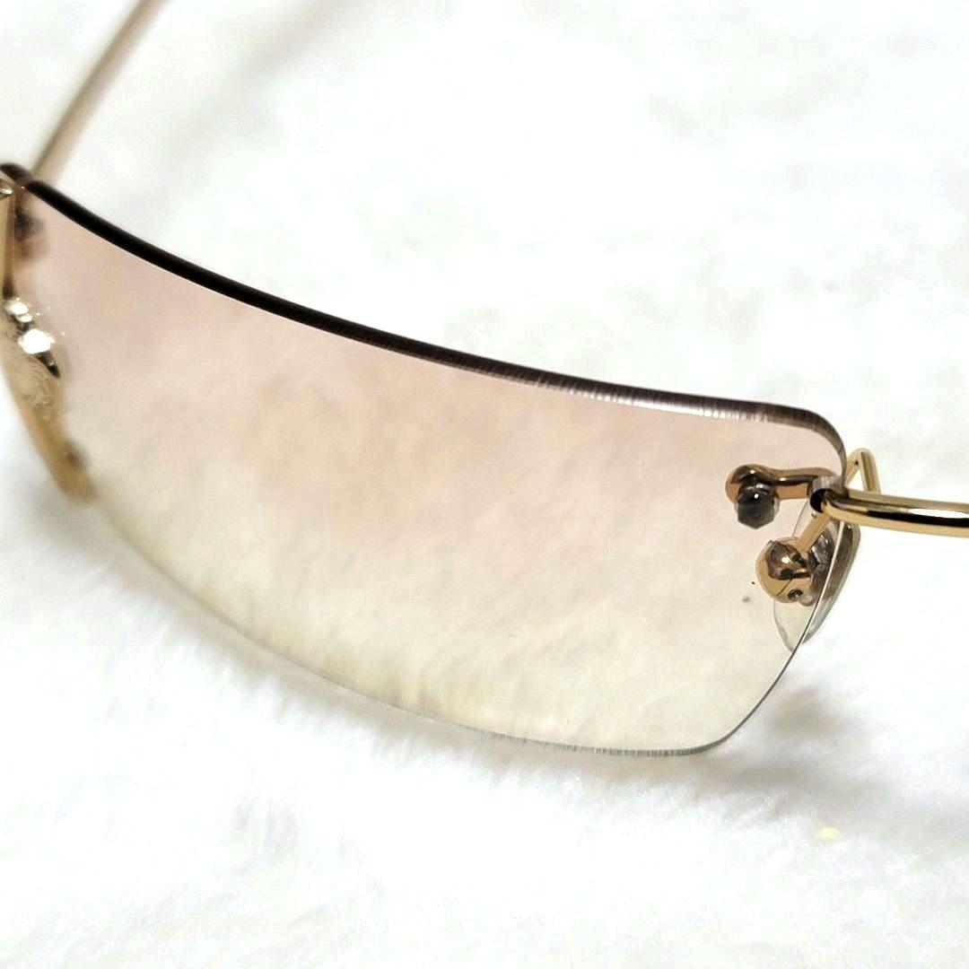美品 VERSACE サングラス メデューサ グラデーション オレンジ ゴールド