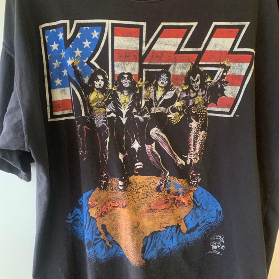 KISS WORLD TOUR 1996 グラフィック Tシャツ XLブラック