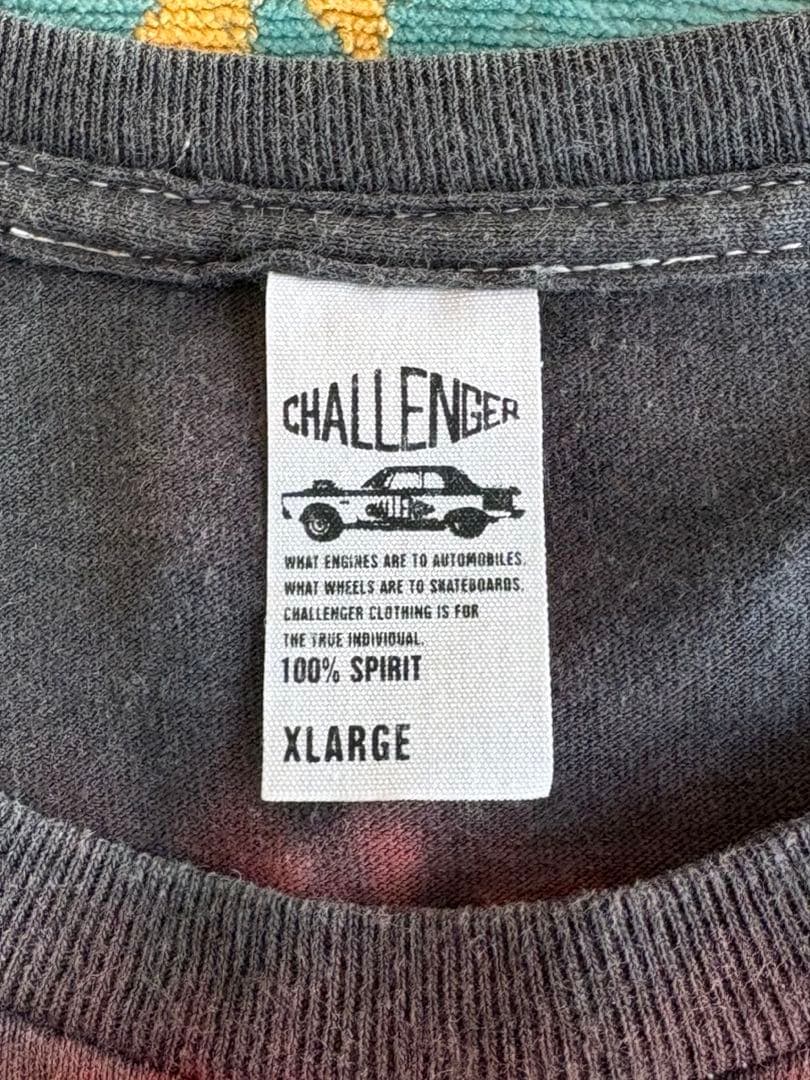 トップス CHALLENGER TIE DYE BURNING SNAKE TEE
