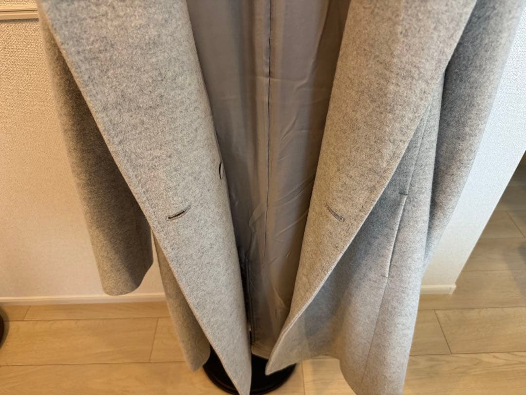 【美品】23区 ロングコート フード付き サイズ38 クリーニング済