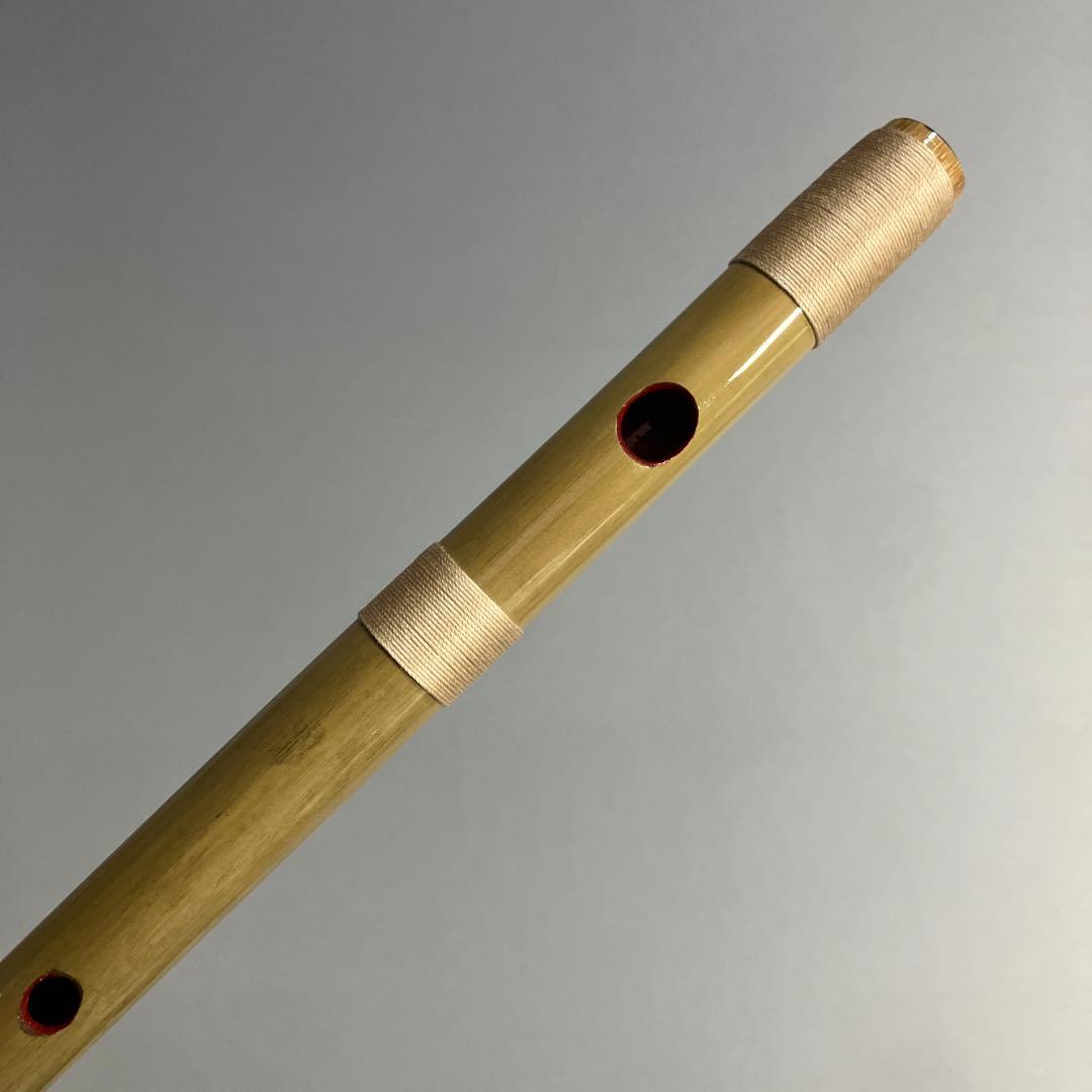 【篠笛八本調子 C管】 唄物　ドレミ調　天地糸巻 西洋音階 竹笛 M8-285