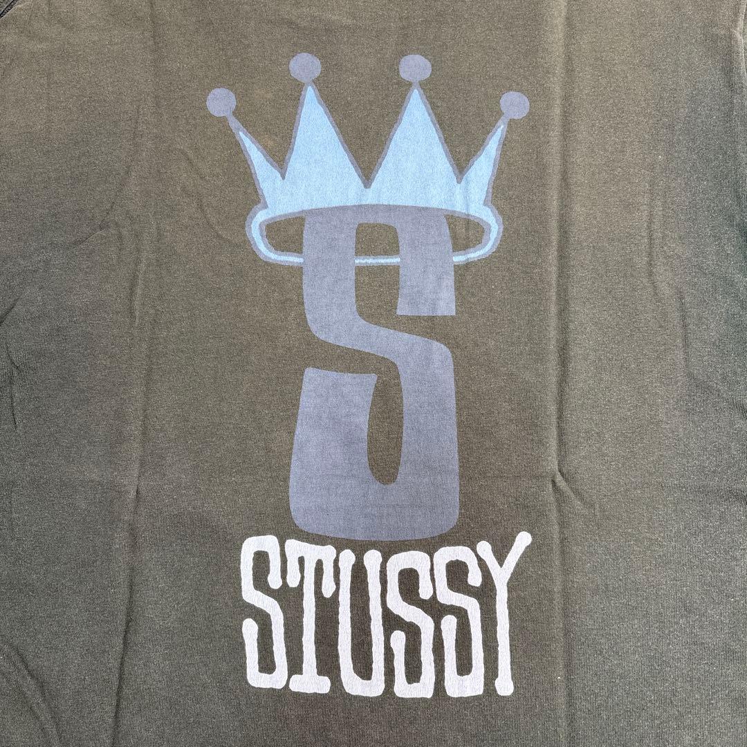 80s 前期 STUSSY 黒タグ USA製 クラウン Tシャツ オールド 王冠