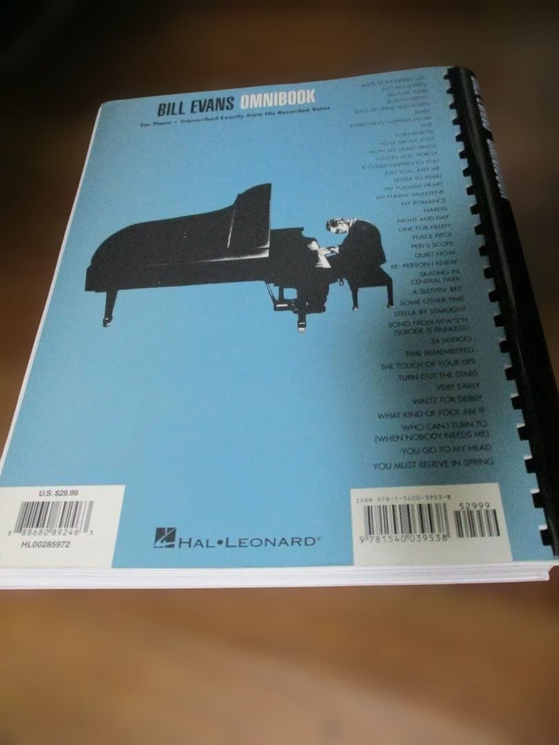 BILL EVANS OMNIBOOK ビル・エヴァンス ピアノ楽譜集