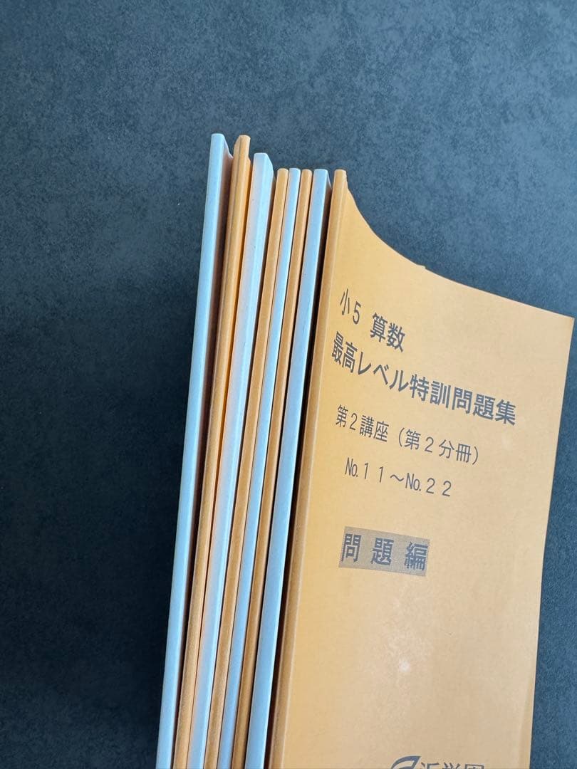 浜学園　小5 算数 最高レベル特訓問題集 8冊セット