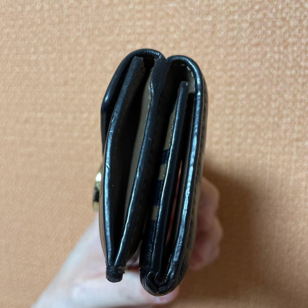 Fendi 三つ折り財布 ベージュ ブラック