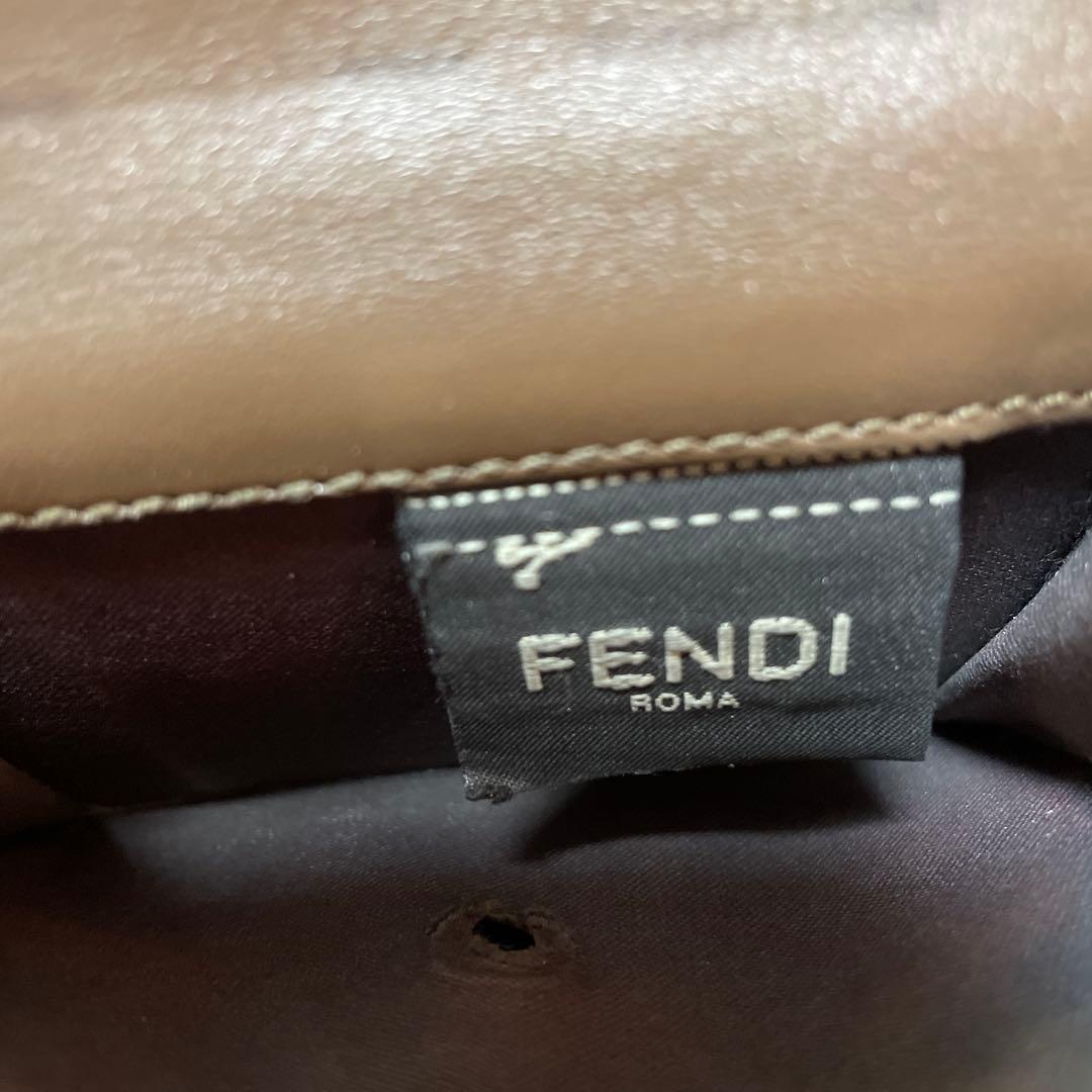 Fendi 三つ折り財布 ベージュ ブラック