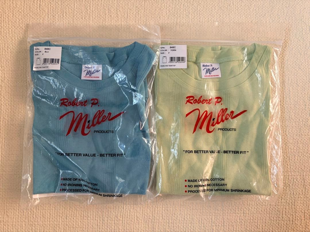 Robert P. Miller ◆タンクトップ 3色セット　F