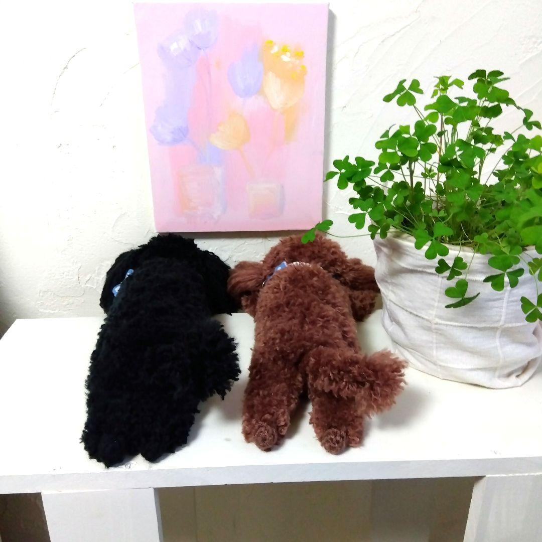 saruwannko、編みぐるみ、ハンドメイド、トイプードル４匹
