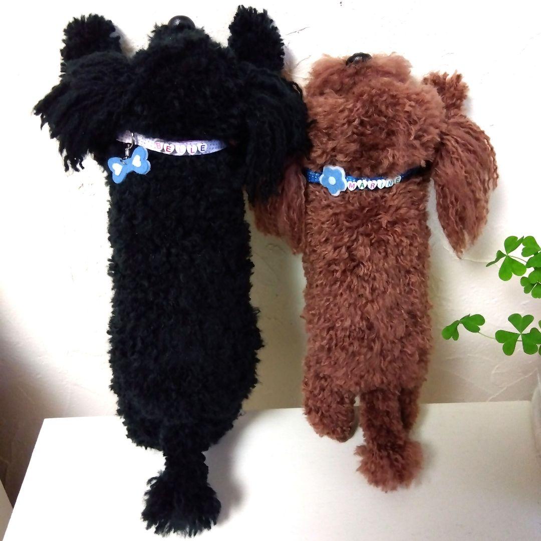 saruwannko、編みぐるみ、ハンドメイド、トイプードル４匹