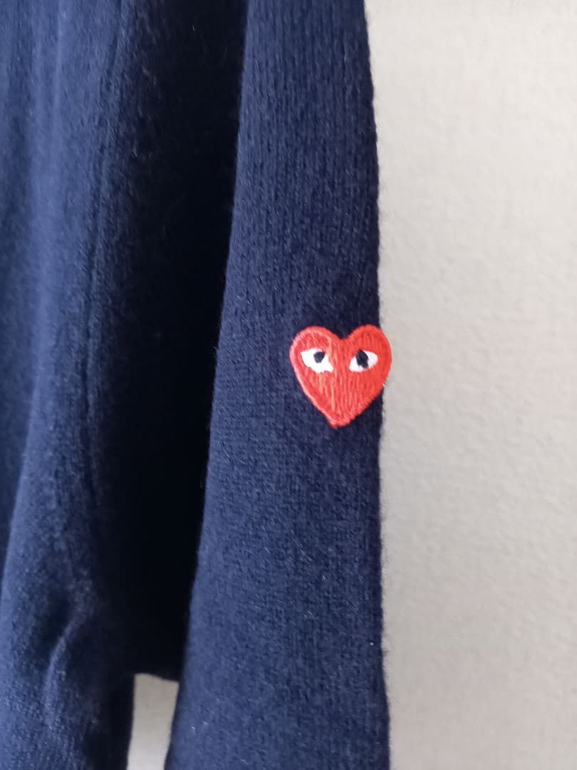 美品♡PLAY COMME des GARCONS♡カーディガン　紺　Lサイズ