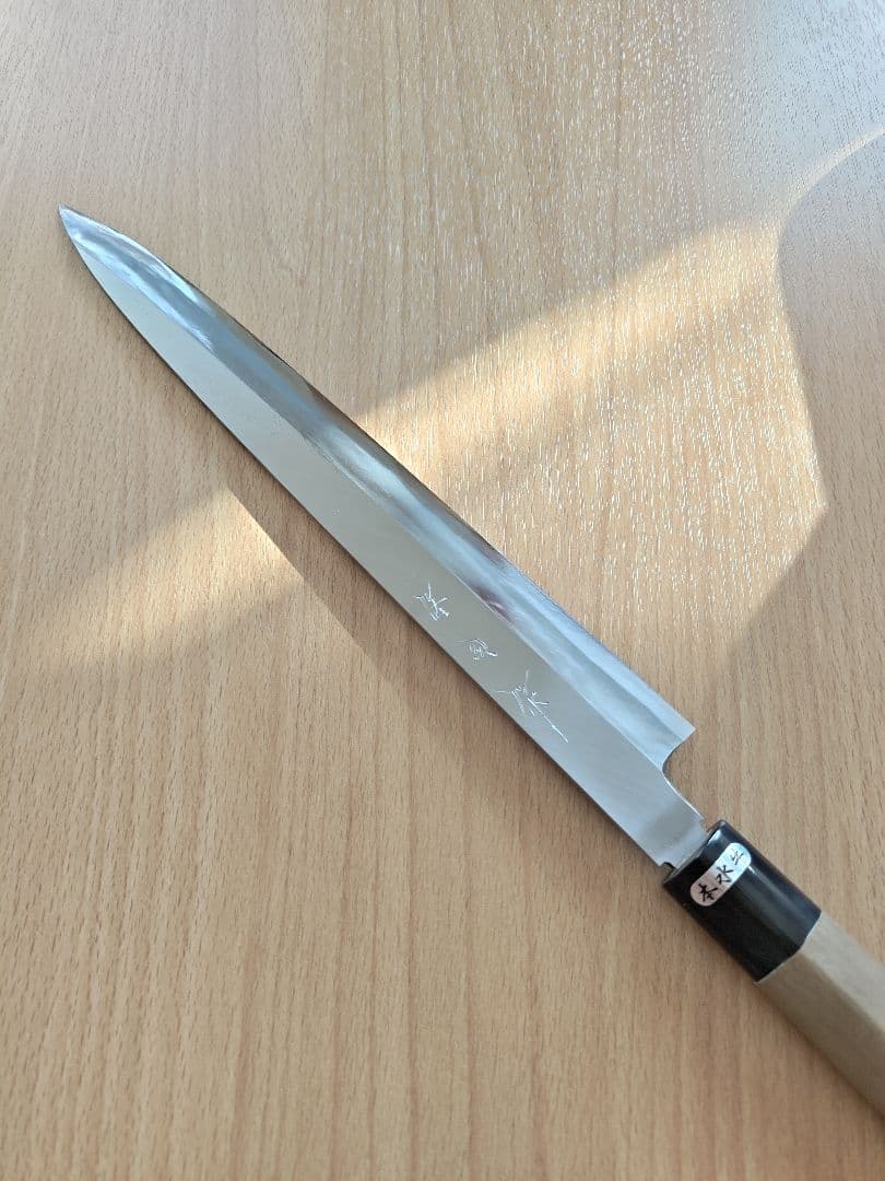 柳刃包丁 本成寺修司　青紙 約30cm