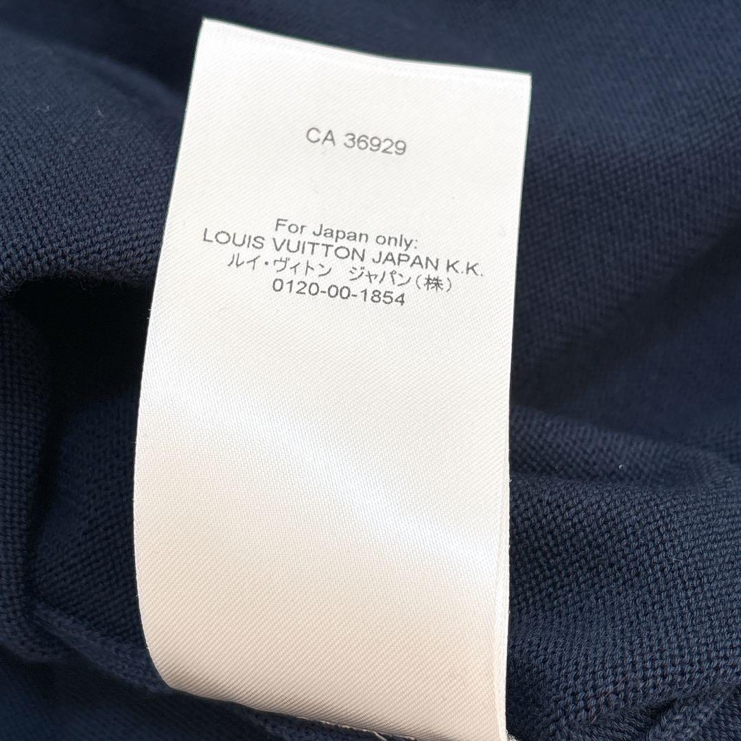 LOUIS VUITTON インタルシアジャガードハートクルーネックニット　XL