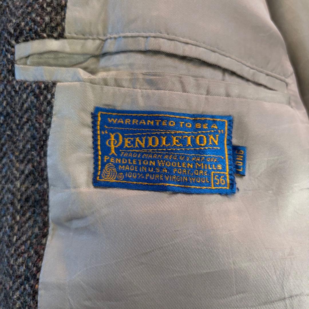 USA製！！【Pendleton ペンドルトン】ウールテーラードジャケット 56