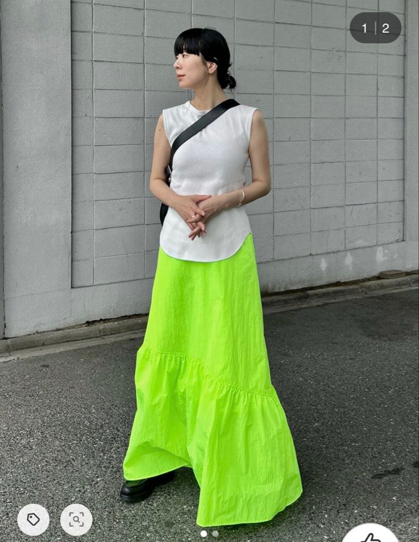 れな★CITYSHOP WASHER TIERED SKIRT