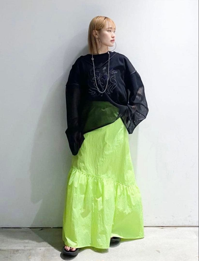 れな★CITYSHOP WASHER TIERED SKIRT