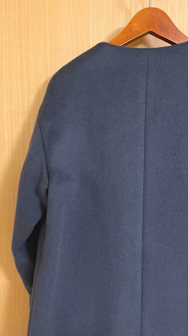 ☆極美品☆グリーンレーベル アンゴラビーバースリットノーカラーコート　38