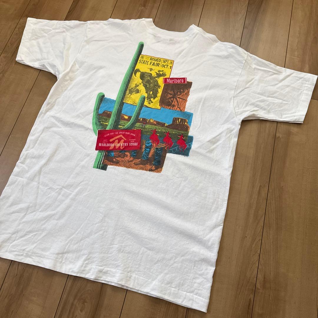 ヴィンテージ マルボロ Tシャツ XL ホワイト ウエスタン カクタス