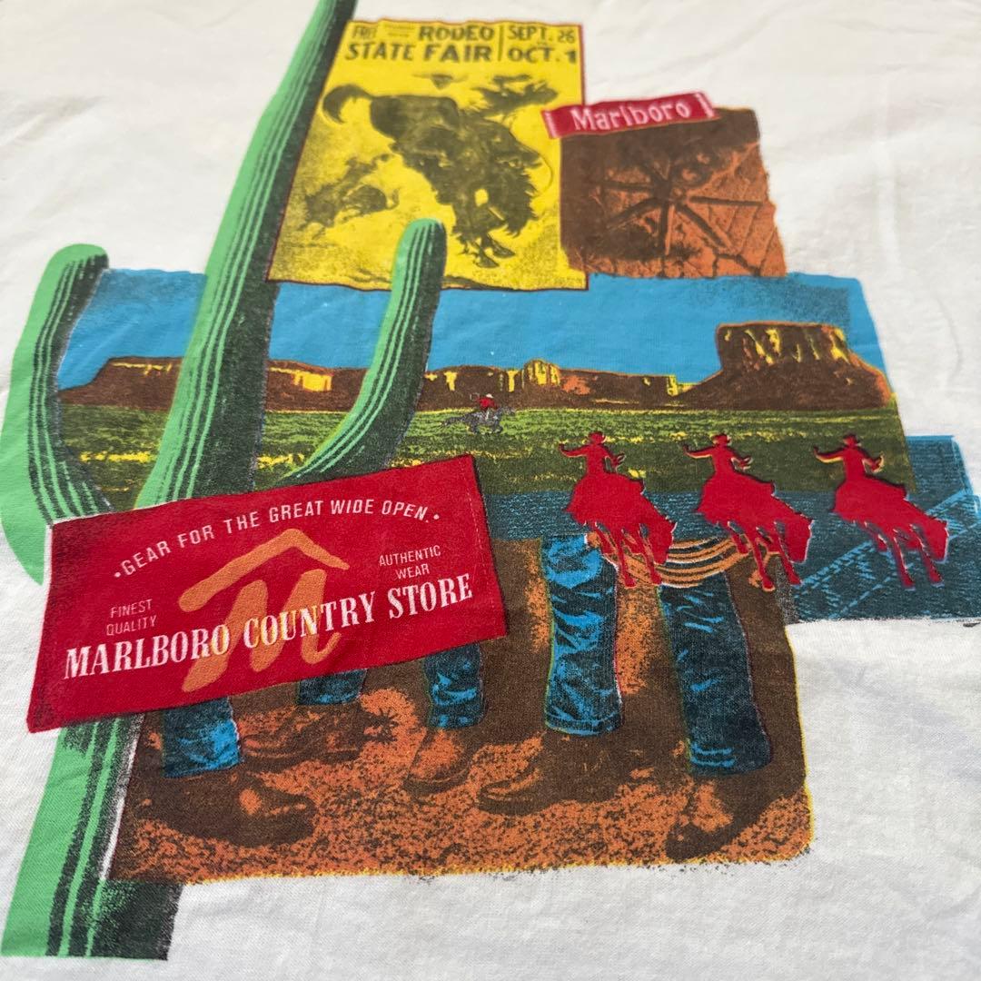 ヴィンテージ マルボロ Tシャツ XL ホワイト ウエスタン カクタス