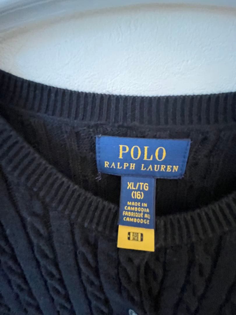 Polo Ralph Lauren ブラックカーディガン