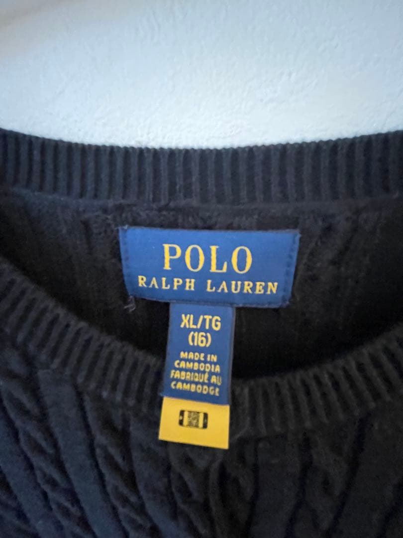 Polo Ralph Lauren ブラックカーディガン