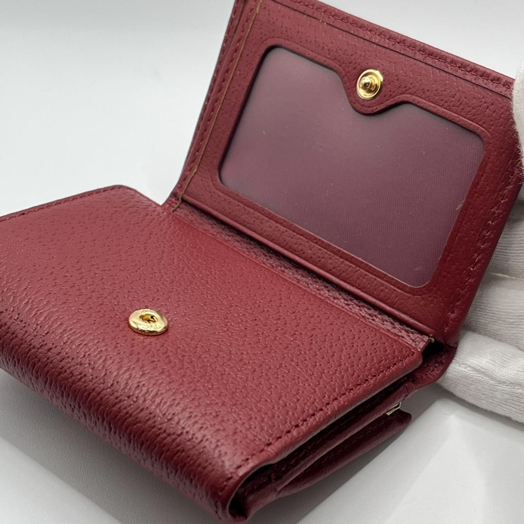 大人気 Vivienne Westwood 特価 がま口 折財布 エンジ赤 人気