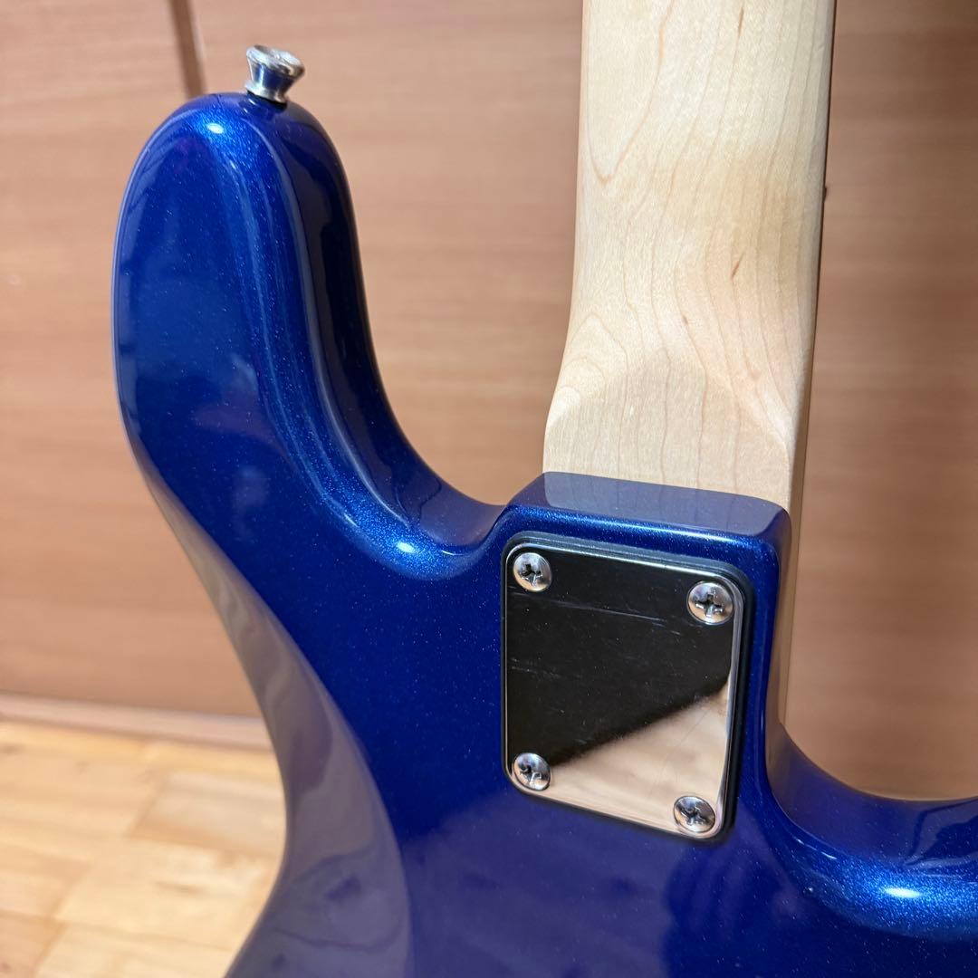 美品 Bacchus バッカス BJB-1R-LH DLPB ベース 左利き 青