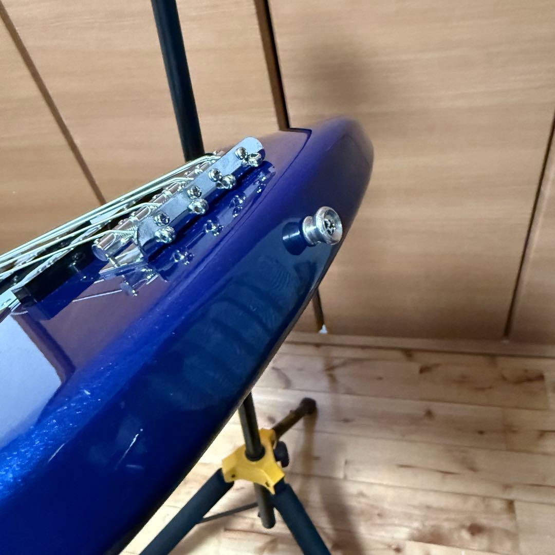 美品 Bacchus バッカス BJB-1R-LH DLPB ベース 左利き 青