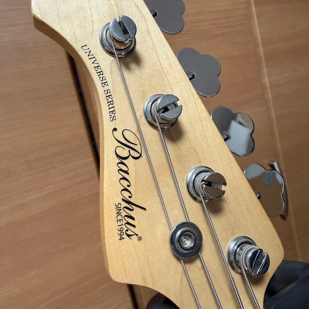 美品 Bacchus バッカス BJB-1R-LH DLPB ベース 左利き 青