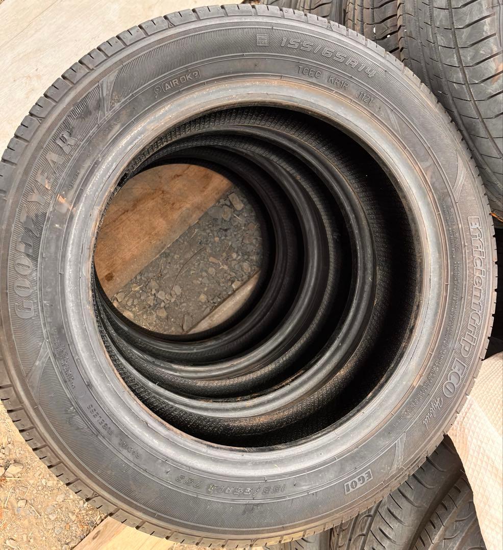 155/65R14 GOODYEAR ノーマルタイヤ　4本セット