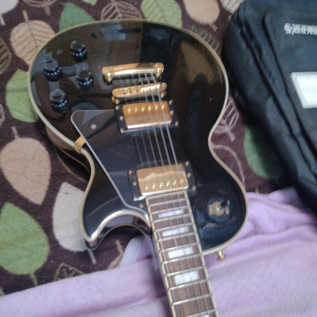 中古美品BUSKER'S BLC300 レスポールカスタムタイプ　エレキギター