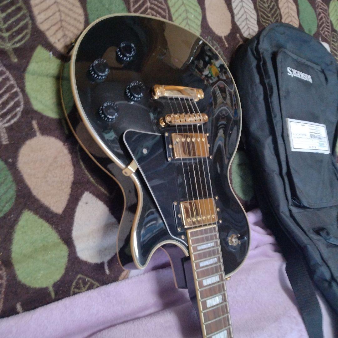 中古美品BUSKER'S BLC300 レスポールカスタムタイプ　エレキギター