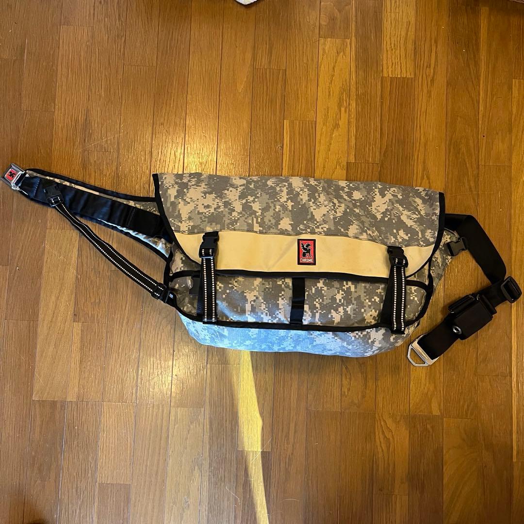 値下 希少 CHROME CITIZEN 迷彩カーキ メッセンジャーバッグ 大型