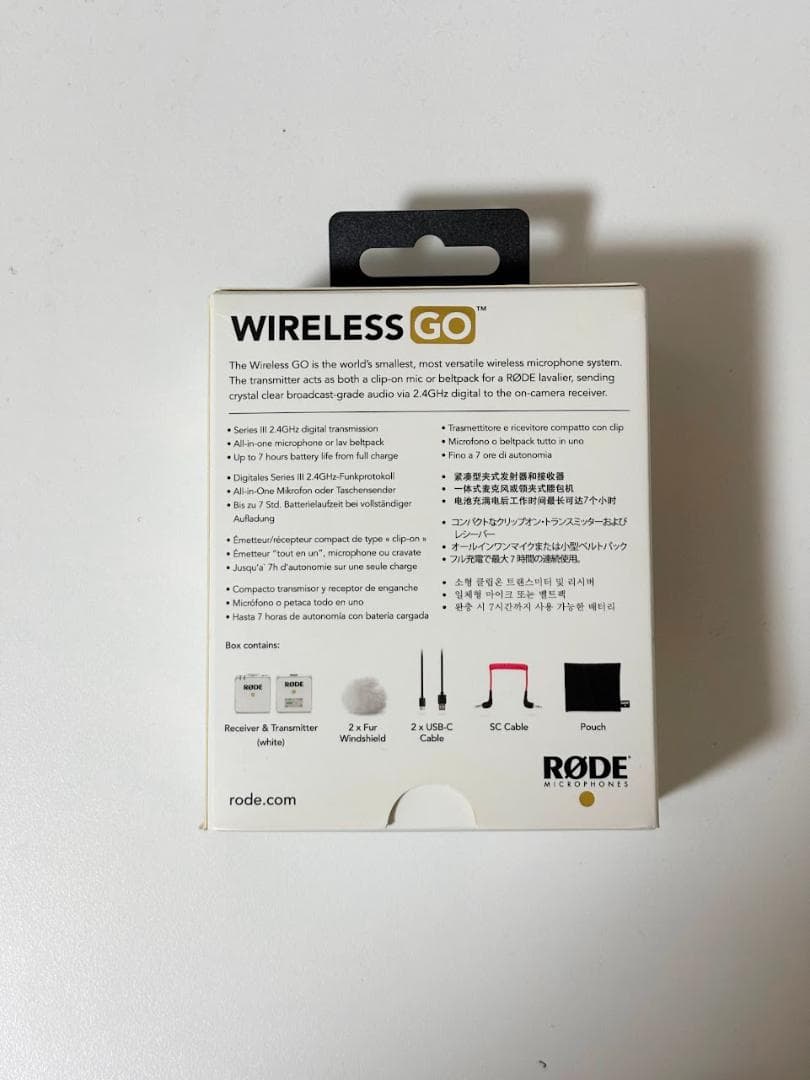 RODE Wireless GO ワイヤレス ゴー ホワイト