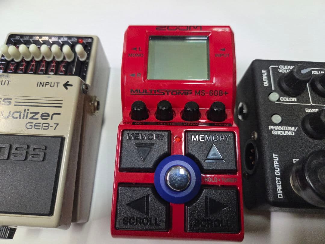 ベース BOSS GEB-7 ZOOM MS-60B+ MXR bass d.i.+