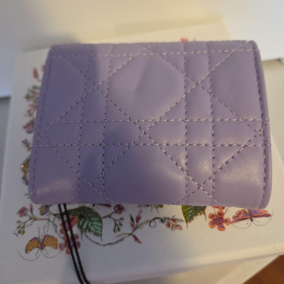 Dior ラベンダー 三つ折り財布