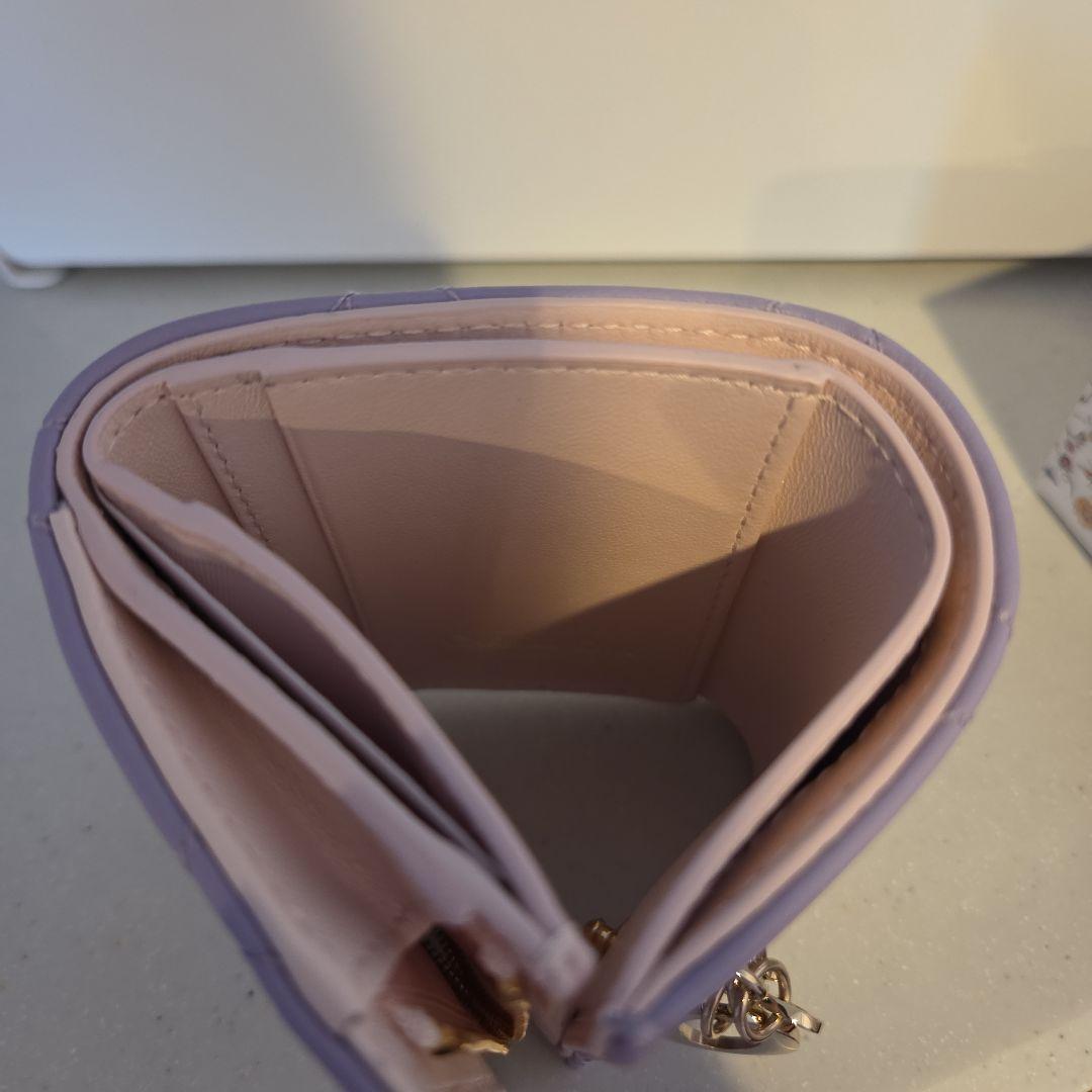 Dior ラベンダー 三つ折り財布
