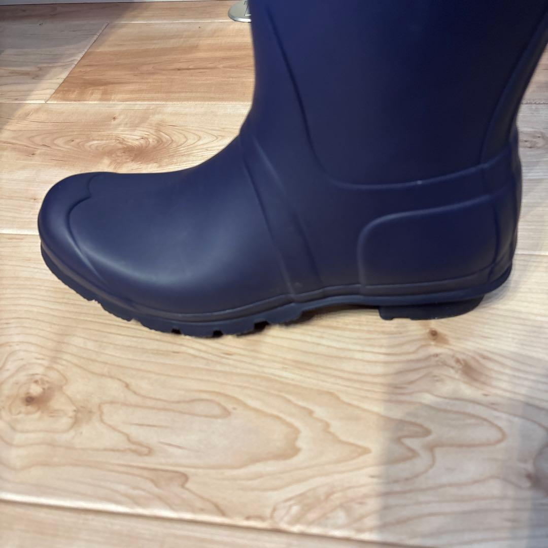 【ほぼ新品】HUNTER ネイビー 長靴 バックル付き