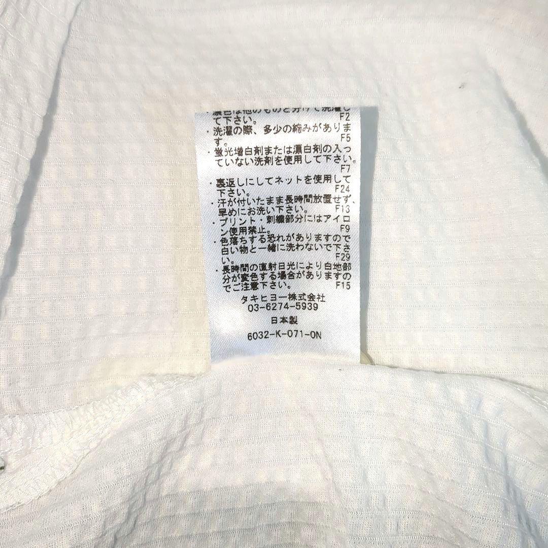 【美品】ZOY ゾーイ シアサッカーボタンダウンシャツ 刺繍ロゴ 刻印ボタン 2