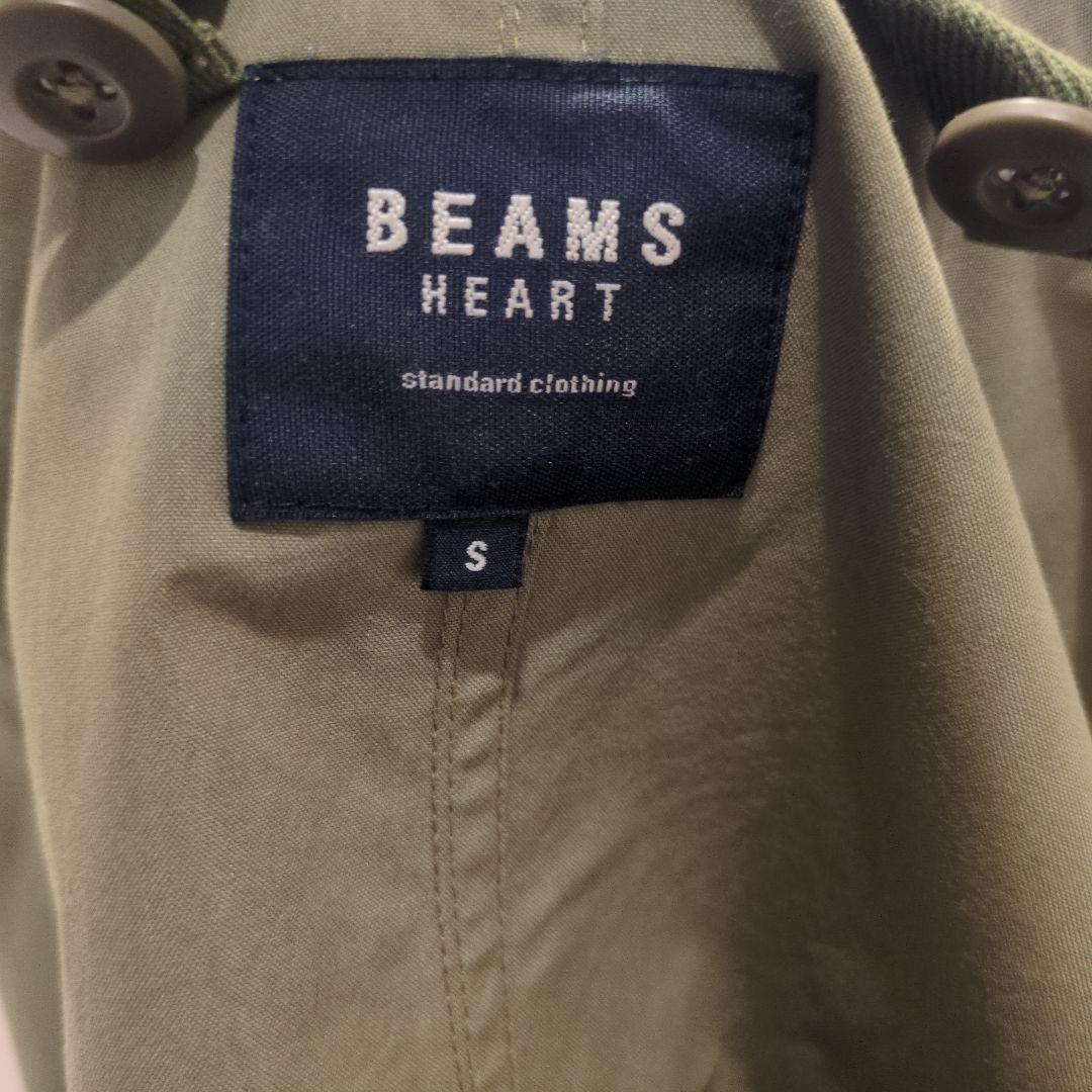 BEAMS HEART モッズコート オリーブ