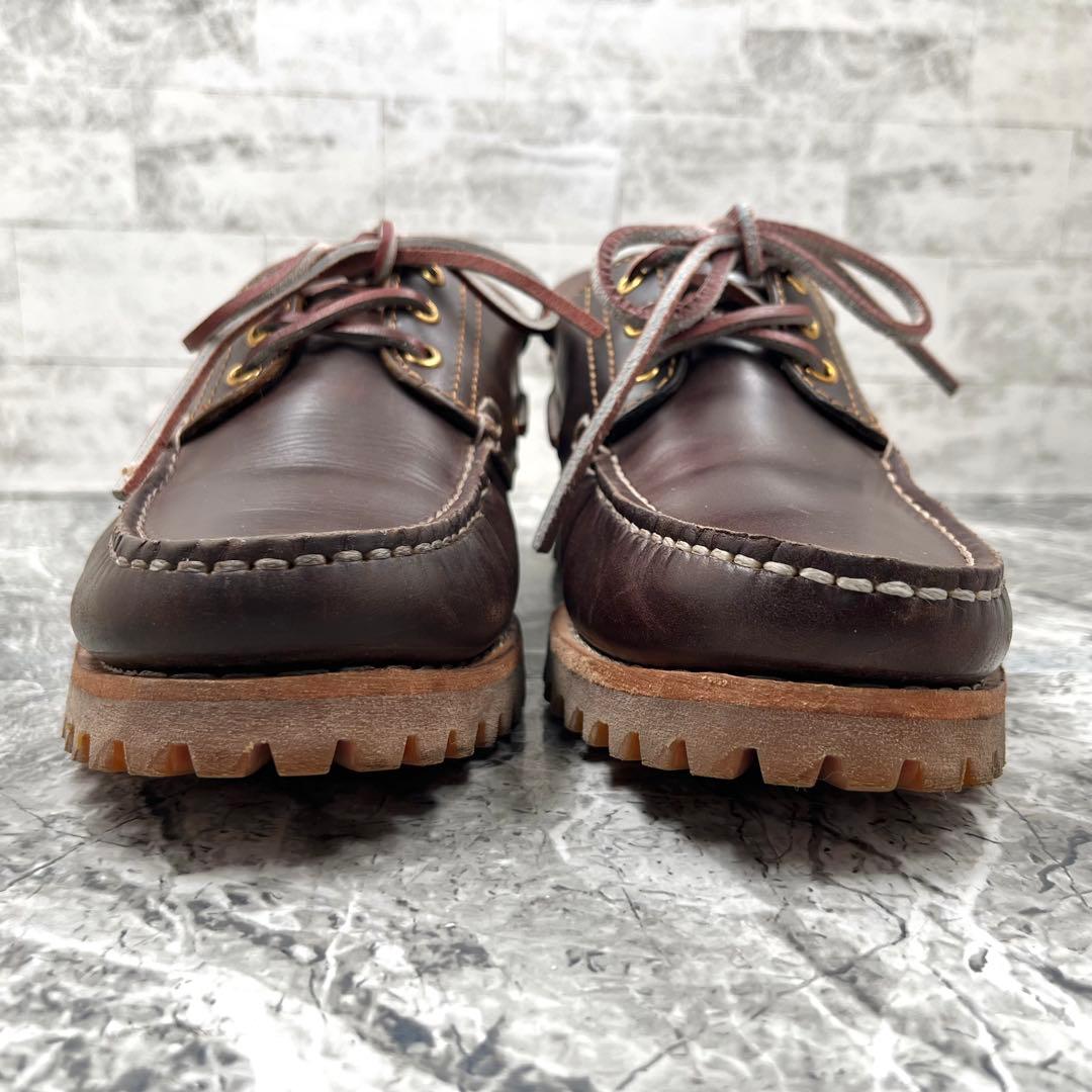 【美品】 ティンバーランド スリーアイ 26cm デッキシューズ ブラウン