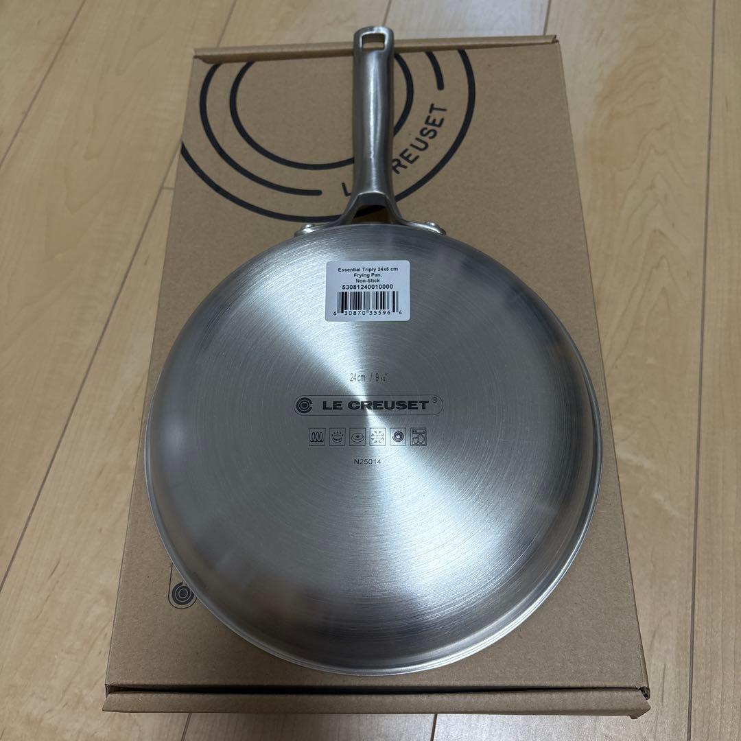 新品 週末値下げ LE CREUSET ルクルーゼ ステンレスフライパン24cm