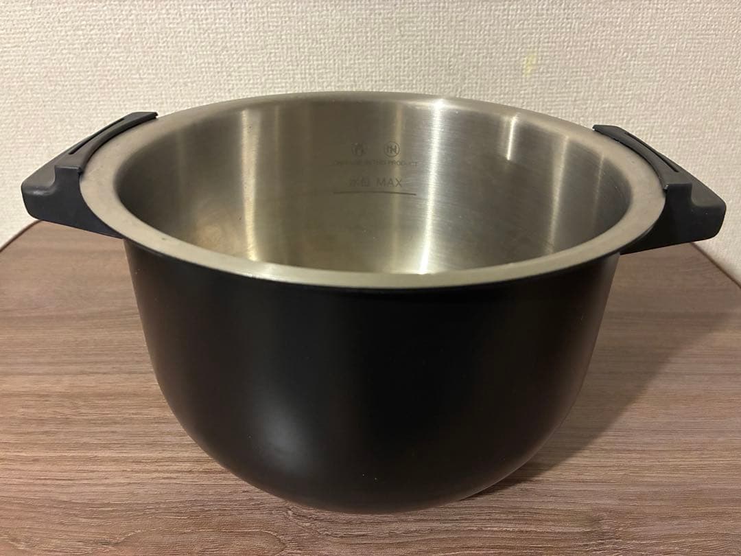 ヘルシオ ホットクック 2.4L 内鍋 【黒】ステンレス　TJ-KN2B