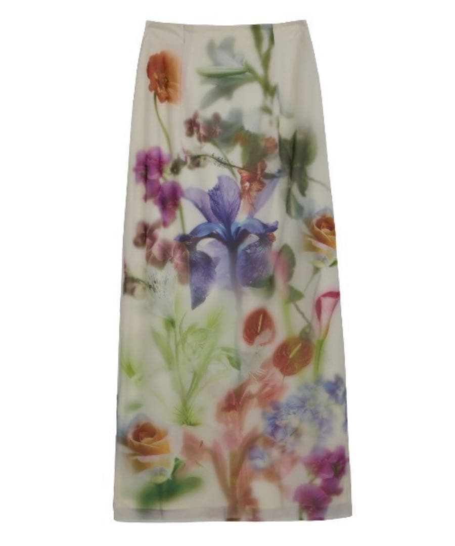 スカート Ameri SMOKE FLOWER SHEER TIGHT SKIRT