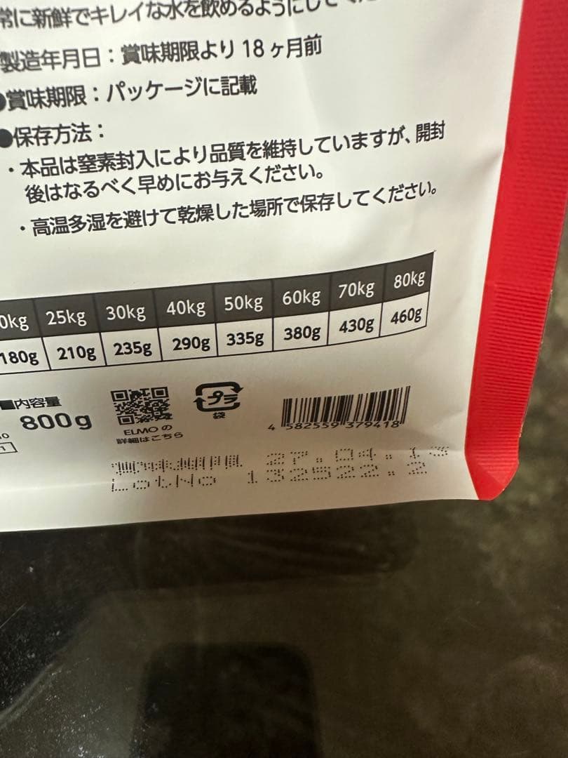 エルモ　ドッグフード　サーモンライス　ELMO （3kg×1 800g×3）