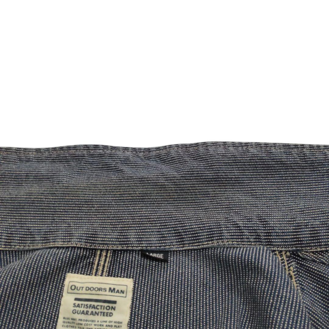 日本製 BLUE WAY OUTDOORS MAN ヒッコリー カバーオール